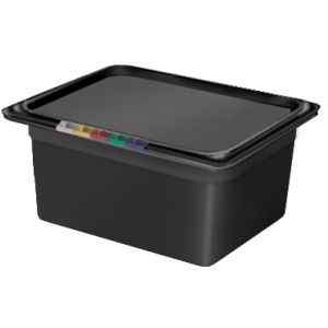 Гастроемкость GN1/2х150 полипропилен черный Restola 422100713