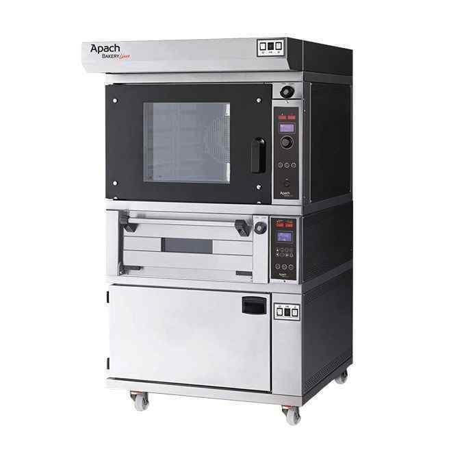 ПЕЧЬ КОНВЕКЦИОННАЯ С ПОДАМИ НА ПОДСТАВКЕ APACH BAKERY LINE K5TL DP + 2E218PA DPBI-T