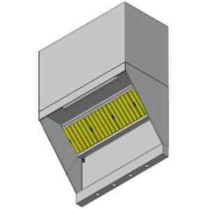 Зонт вытяжной пристенный RoboLabs KF65-200-100-H45