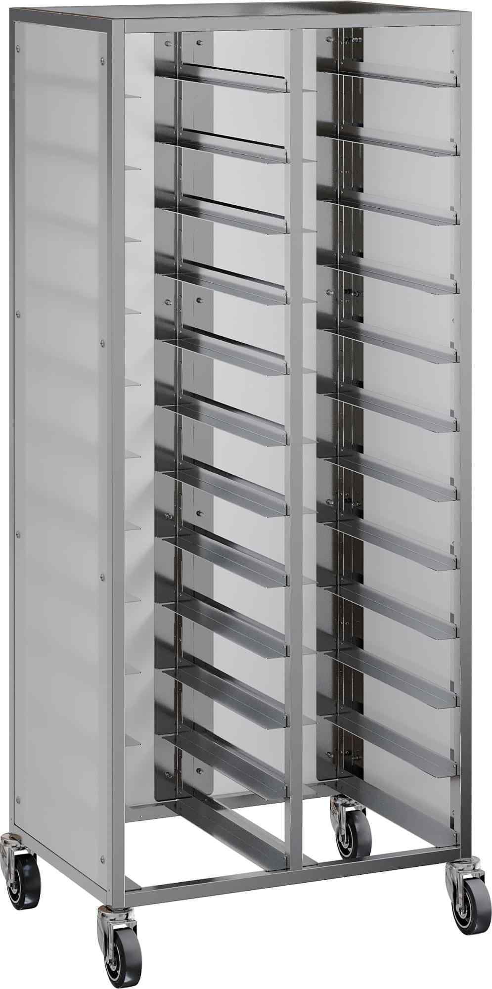 Тележка-шпилька под подносы RESTOINOX ТШСЗППА-12х2-40/20-304/325-360
