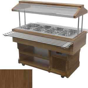 Салат-бар тепловой Gastrolux ТМ-157/4GN/W/НП-2-15/КНПС Орех Линкольн H1714 ST10