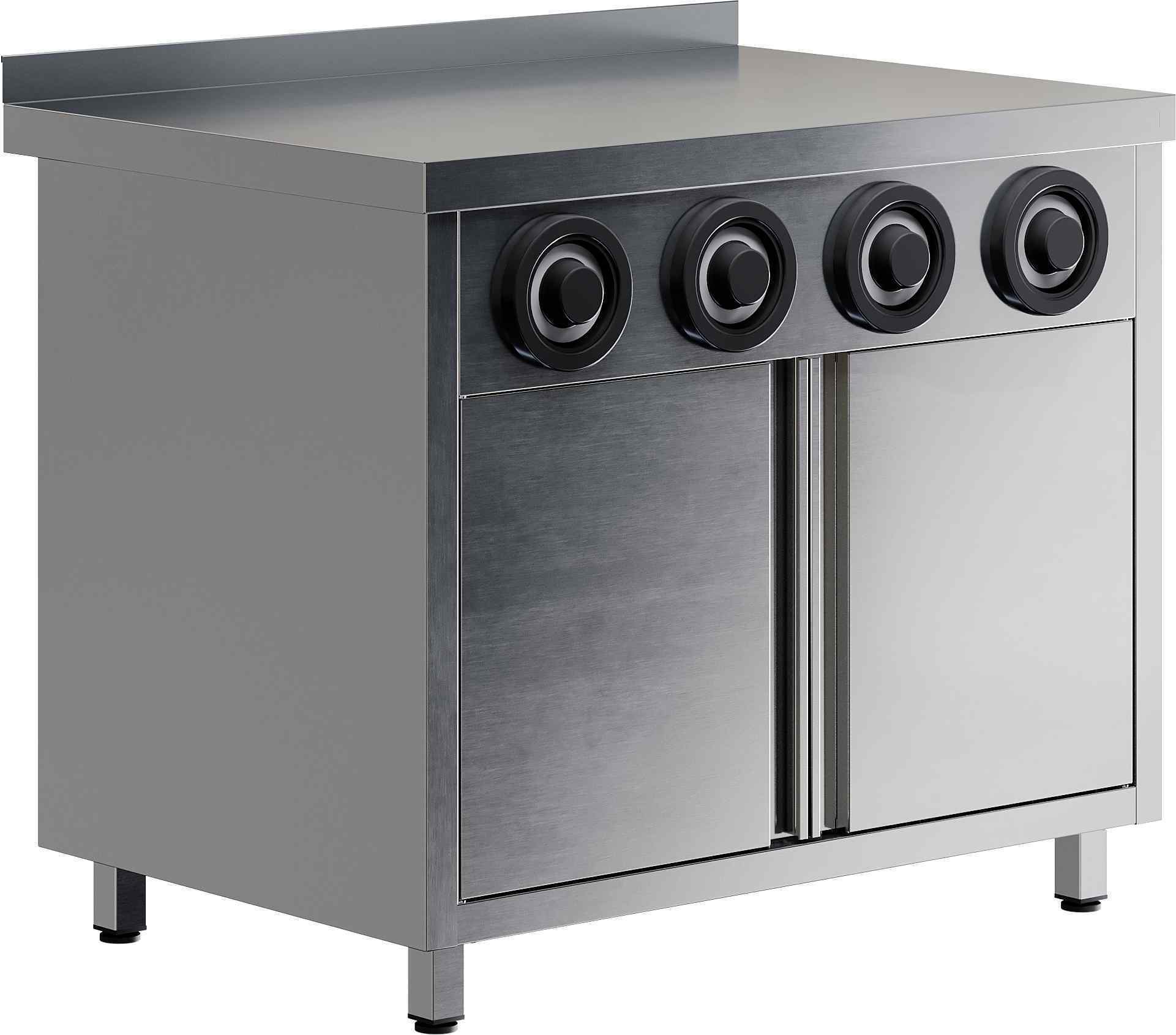 Стол-тумба с диспенсерами для стаканов RESTOINOX СПЗРД4-12/7-Б