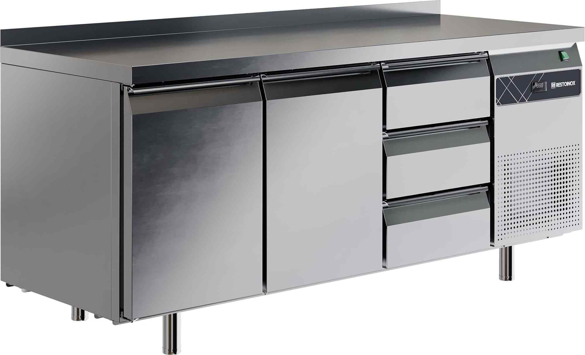 Стол холодильный RESTOINOX SHS-113SN-B (2 дв.+3 ящ.)