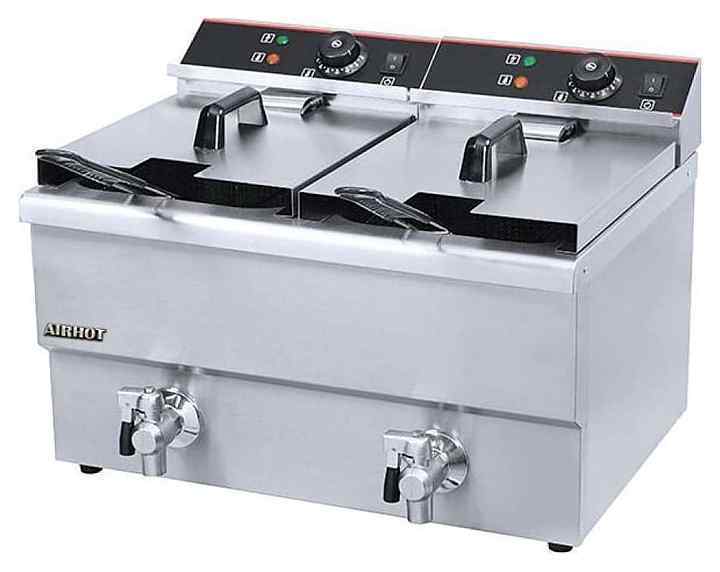 Фритюрница AIRHOT EF16+16 с краном