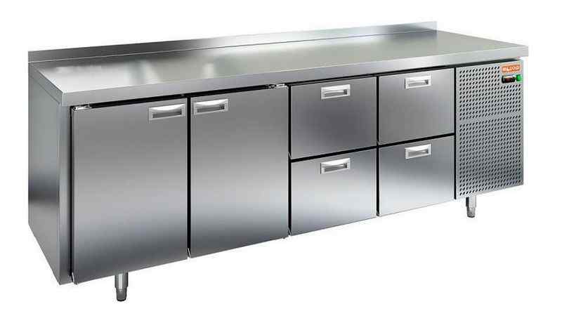 СТОЛ С МОРОЗИЛЬНЫМ ШКАФОМ HICOLD GN 1122 BR3 BT (R290)