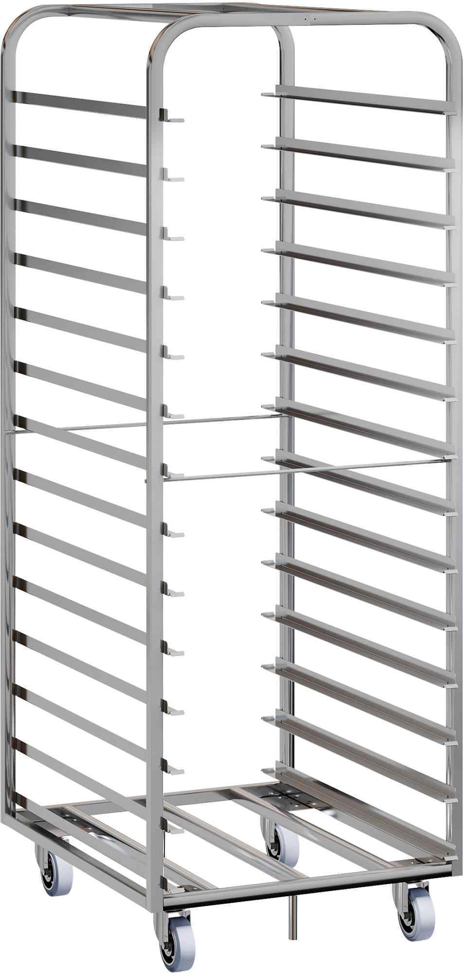Тележка для ротационной печи MIWE Roll-in (RESTOINOX) 14 уровней сварная 600х800 мм
