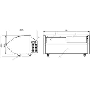 Ларь морозильный Марихолодмаш Торос ЛХН-1-1,2, фото 2