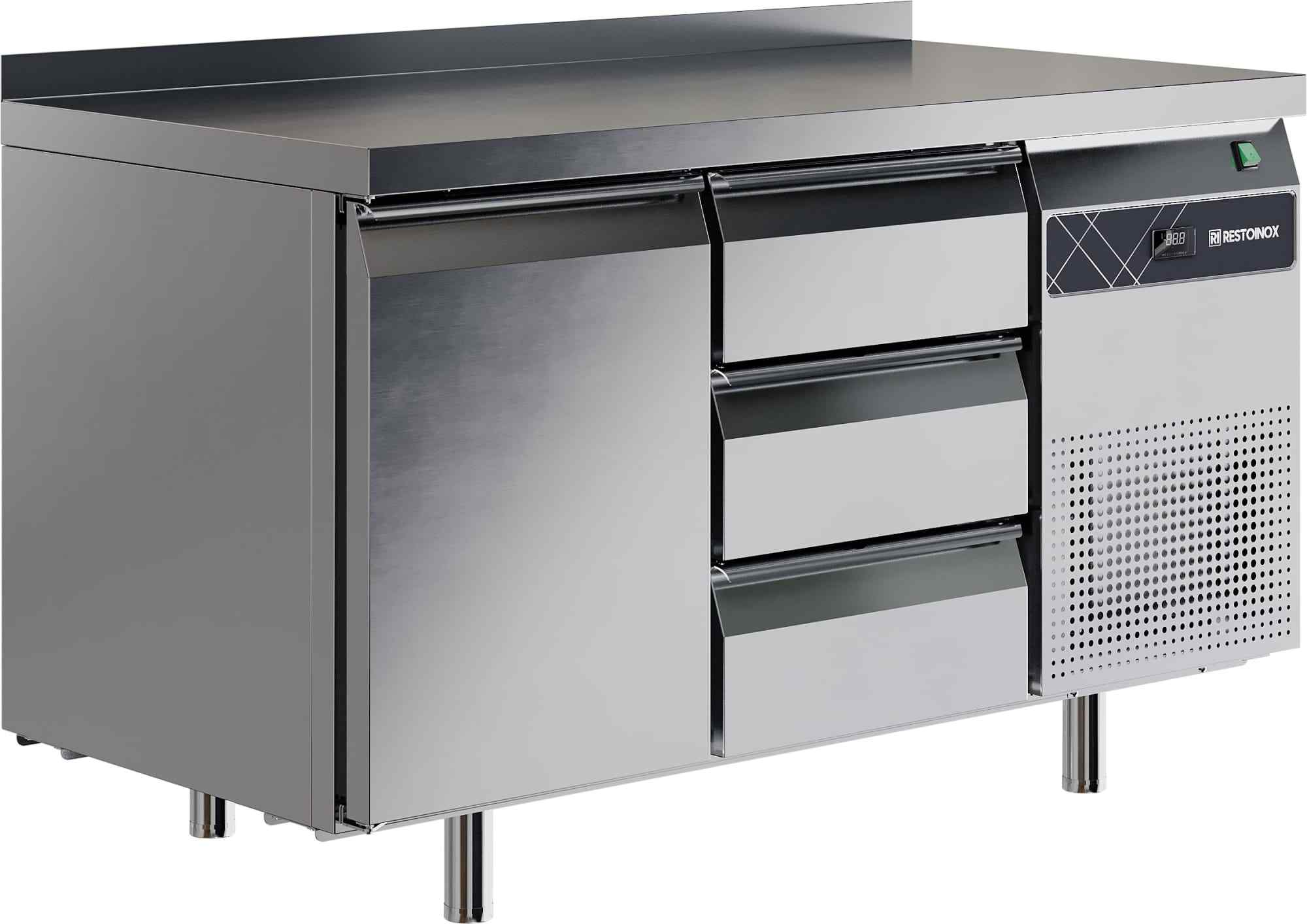 Стол холодильный RESTOINOX SHS-13GN-B (1 дв.+3 ящ.)