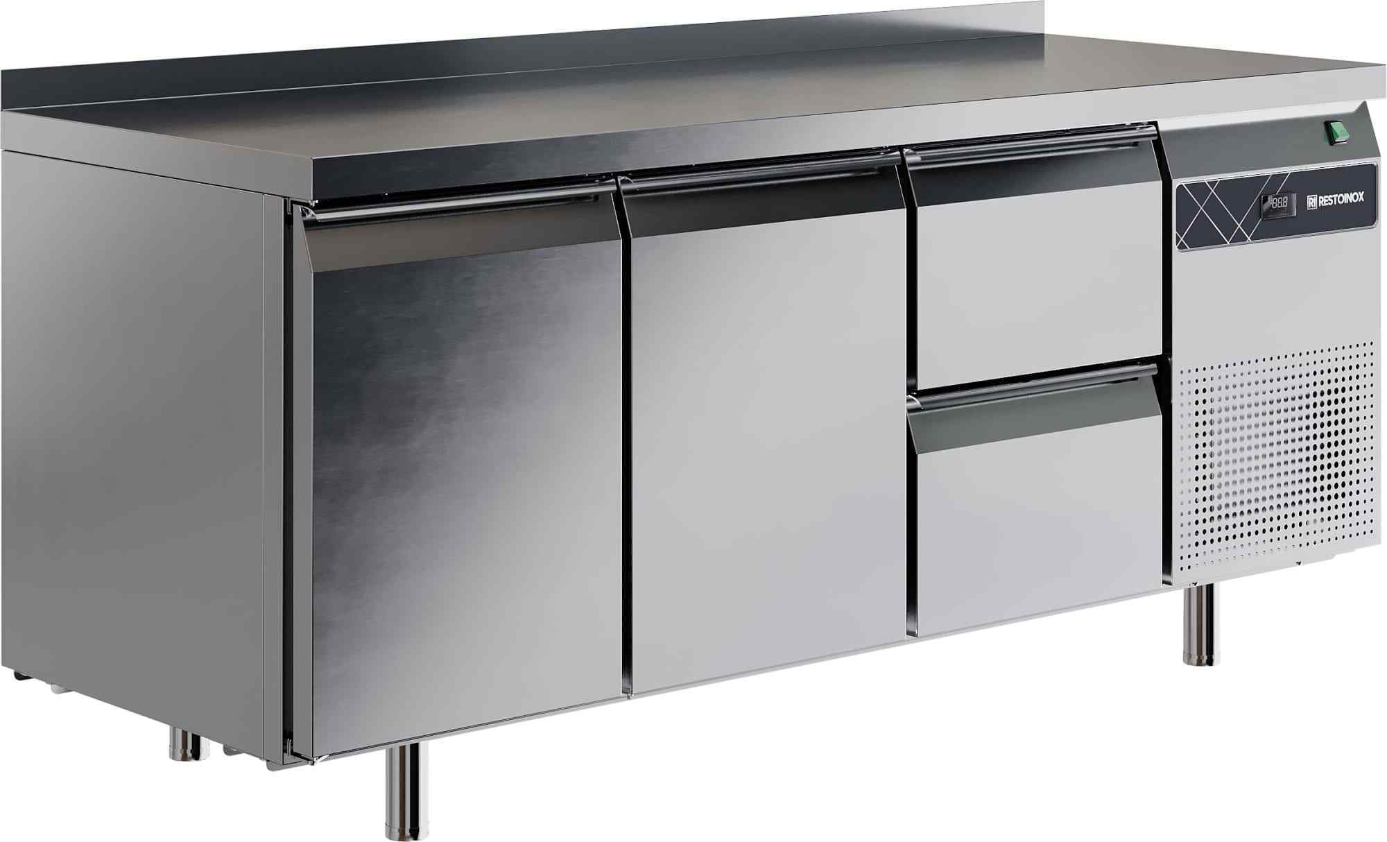 Стол морозильный RESTOINOX SHN-112GN-B (2 дв.+2 ящ.)
