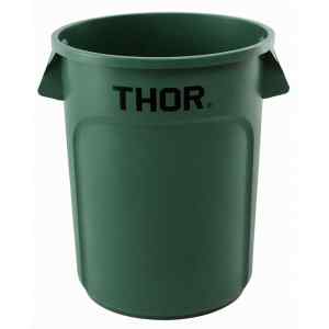 Контейнер THOR D 560мм H 700мм 121л пластик зеленый TRUST 1013GN