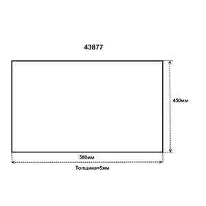 Стекло наружное для ПКА-10 (580*450) Abat 2725
