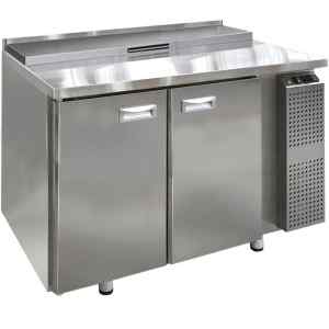 Стол для салатов Финист СХСмс-600-2 (1200х600х850) (4GN1/6 с крышкой) борт 45мм